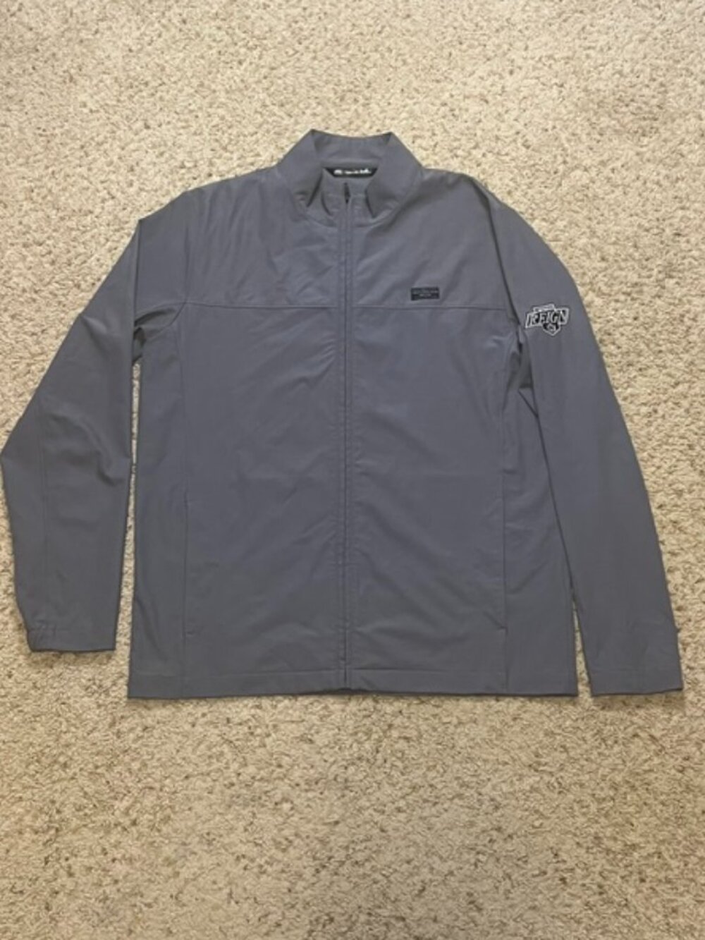Ontario Reign Travis Mathew Crystal Cove 2.0 Gray Full Zip Jacket Size Medium